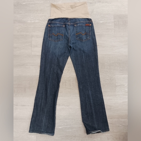 7 For All Mankind Blue Maternity Jeans - Picture 3 of 6